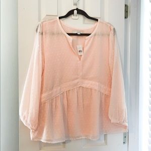 LOFT Polka Dot Blouse